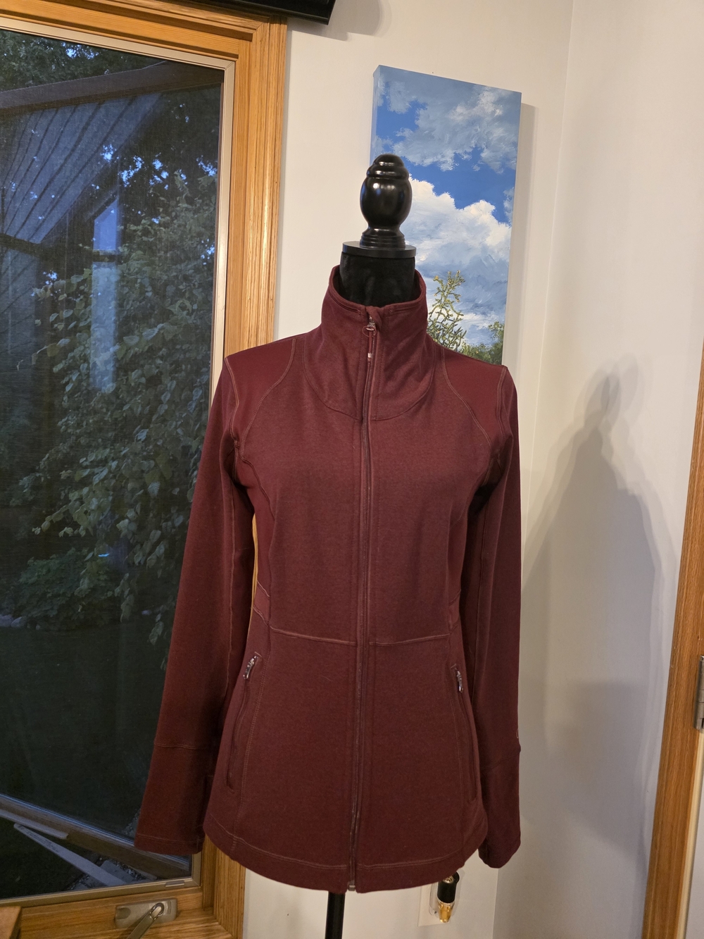 CALIA by Carrie Underwood Women's Core Fitness Jacket Size Medium in Dark Red